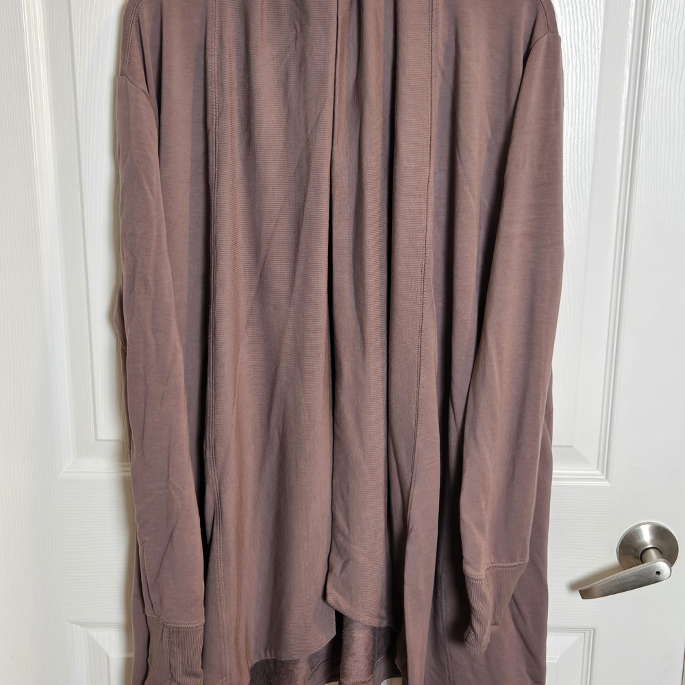 Athleta Brown Long Sleeve Cardigan Size M/T LIKE NEW